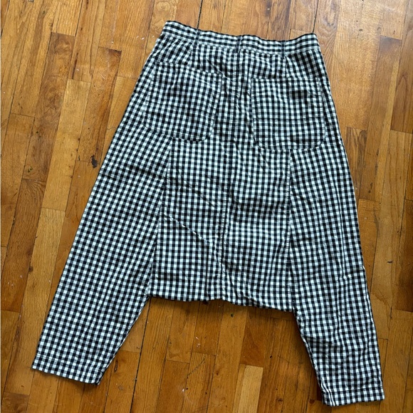 Comme des Garcons Black and White Checkered drop crotch pants S - Picture 3 of 7